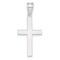14K White Gold Cross Pendant Charm Jewelry Religious 26mm x 11mm